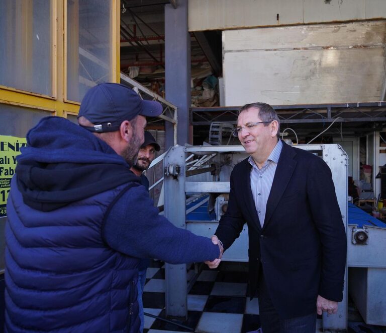 BAŞKAN ERGİN ALTAYLAR SANAYİ SİTESİ ESNAFINI ZİYARET ETTİ